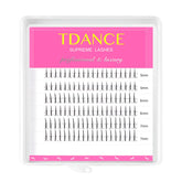 TDANCE bottom lash extensions pack for quick, balanced lower lashes.