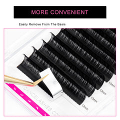 TDANCE Mixed-length lash tray (8-25mm) enabling versatile volume and classic looks