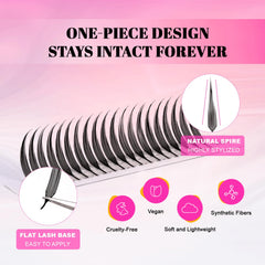 TDANCE Lightweight, Durable Synthetic Lashes provide all-day comfort.