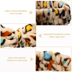 TDHDIKE bow-design facial headbands keep hair tidy during makeup