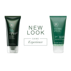 Tea Tree Gel aplicado en cabello húmedo para cuerpo flexible y acabado suave.