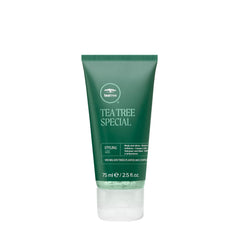 Tea Tree Gel de Estilo con fijación media y brillo intenso para todo tipo de cabello.