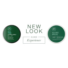 Tea Tree Grooming Pomade being rubbed between hands for smooth hold