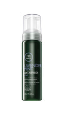 Tea Tree Lavender Mint Curl Refresh Foam bottle with calming lavender aroma for second-day curls.