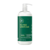 Tea Tree Lemon Sage Thickening Conditioner bottle front showing citrus boost for fine hair