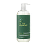 Tea Tree Lemon Sage Thickening Shampoo bottle promotes voluminous, fine hair.