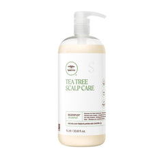 Tea Tree Scalp Care Regeniplex Shampoo bottle showing cleansing action for thinning hair