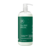 Tea Tree Special Conditioner bottle front showing all hair types suitability and refreshing tingle