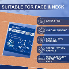 TEAWOO face tape smooths marionette lines with skin-friendly adhesion.
