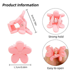 TEBIEKOY clip flor mini colorido ideal para estilos divertidos en cualquier ocasión.