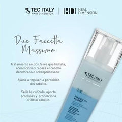 Tec Italy Due Faccetta Massimo, cabello con brillo intenso tras usar el tratamiento.