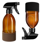 Tecohouse amber glass spray bottle 360 degree angle for hard to reach corners.