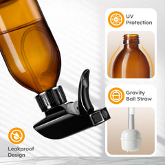 Tecohouse gravity-ball close-up highlighting efficient spray mechanism