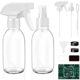Tecohouse glass spray bottle 4oz clear for essential oils, reusable and leak-free.