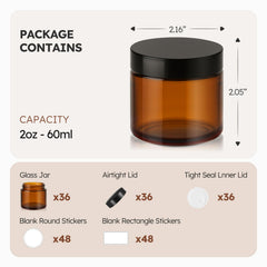 Tecohouse leakproof lid amber jar prevents spills during transport.