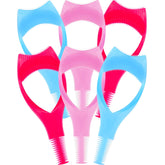 TecUnite 6-piece 3-in-1 eyelash tools kit for precise mascara application and lash separation.