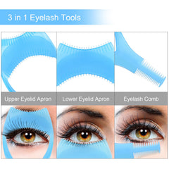 TecUnite Eyelash guide with curved comb helps achieve natural lash separation.