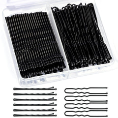 Teenitor 100Pcs black bobby pins pack for on-the-go styling