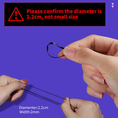 Teenitor 22mm diameter elastic band showcased for versatile hairstyles