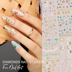 Teenitor heart and lace stickers for romantic nail details.