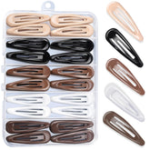 Teenitor 50Pcs Snap Hair Clips color assortment for easy daily styling.