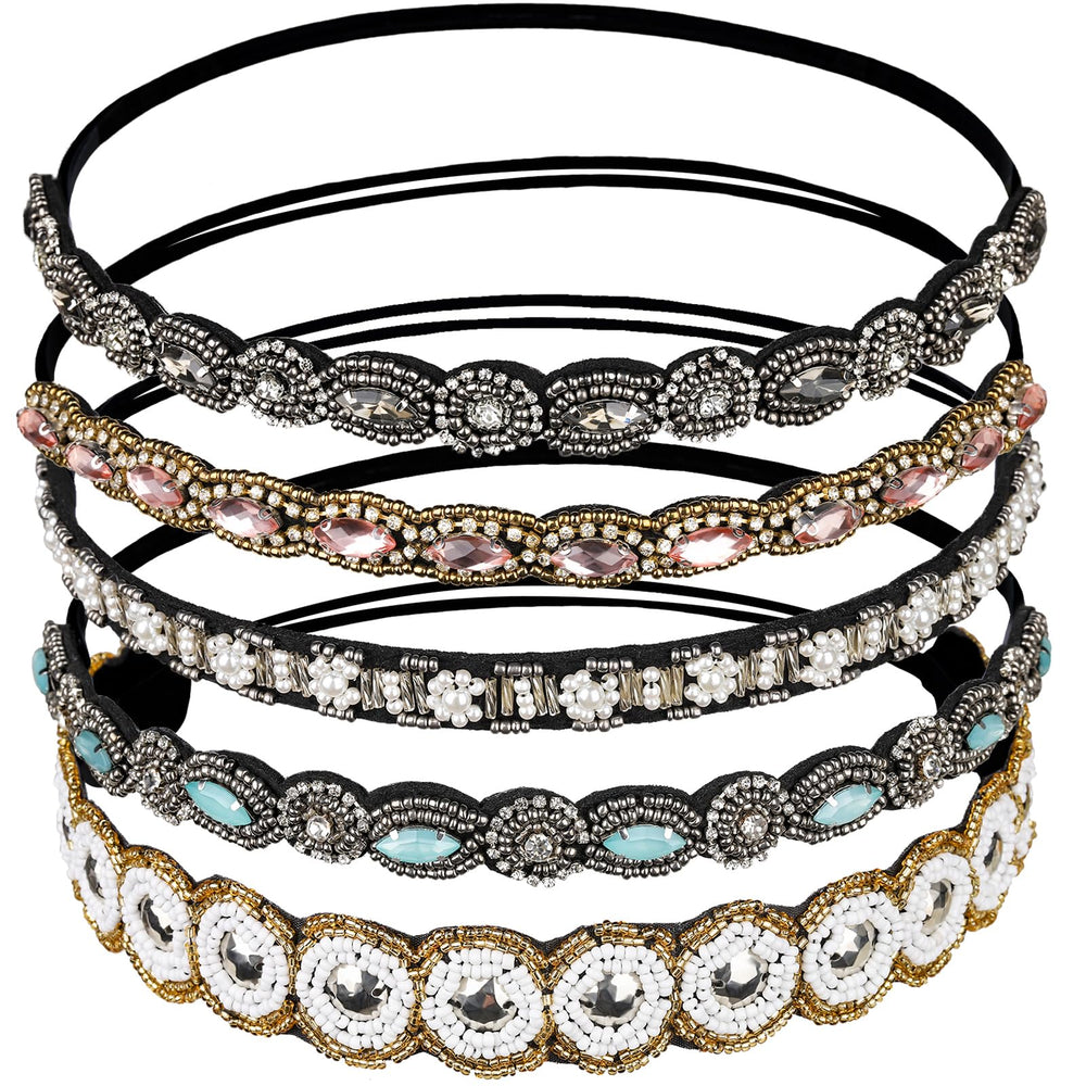Diadema Teenitor con cristales para un look glamoroso.