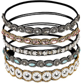 Diadema Teenitor con cristales para un look glamoroso.