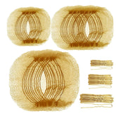 Teenitor dark blonde hair nets packaging for organized bun prep