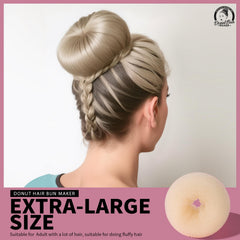 Teenitor donut bun maker M for medium buns and everyday wear.