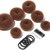 Teenitor Donut Bun: set de 7 piezas para peinados fáciles y seguros.
