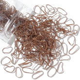 Teenitor elastic hair bands in light brown for gentle, secure ponytails
