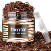 Teenitor elastic hair bands, light brown, daily ponytails for all hair types.