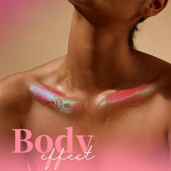 Teenitor festival glitter gel delivers eye-catching pink tones on skin.