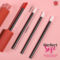 Teenitor flocked-tip lip applicators for smooth, precise lip product application