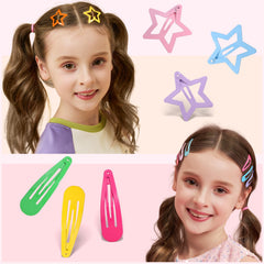 Teenitor flower mini clips add charm to school day hairdos.