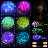 Teenitor glow glitter gel packaging shown for easy party prep and portability.