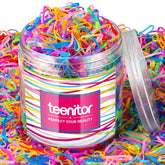Teenitor gomas elásticas multicolor para peinados duraderos y coloridos
