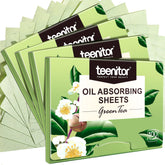 Teenitor green tea oil blotting sheets; a 400-sheet pack for refreshing shine control