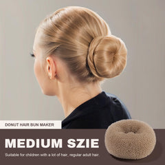 Teenitor Hair Bun Shaper small donut for fine hair and detailed buns.