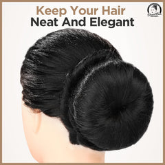 Teenitor Hair Donut Small Black compact bun solution.