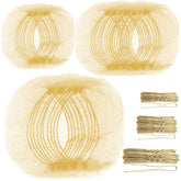 Teenitor blonde 30cm hair net closeup for a near-invisible bun.