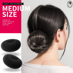 Teenitor molde para moño negro grande 2: volumen y elegancia