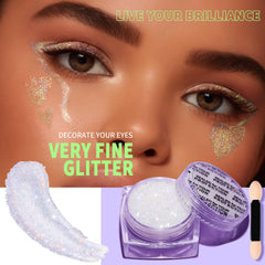 Teenitor mermaid sequins glitter adds iridescent drama to makeup