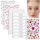 Gemas faciales adhesivas Teenitor realzan el maquillaje sin pegamento extra.