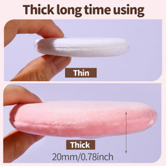 Teenitor soft velour powder puff lasts through cleaning without shedding