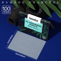 Teenitor sheet closeup shows natural linen feel and charcoal granules for oil absorption.