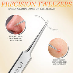 Teenitor slant tweezers ideal for shaping eyebrows and precise hair removal.