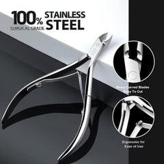 Teenitor surgical stainless steel pedicure tools durable and rust-resistant