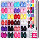 Teenitor uñas oval corto, vista general del kit para aplicar en casa con facilidad.