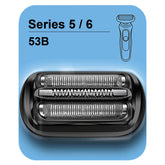 TEEYSO 53B foil head close-up for Braun shavers, promoting comfortable close shave
